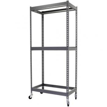 Estantería Metálica para Ropa Kit Simonclothing For. Mob. Double 2/251575 Gris con 2 baldas Simonrack