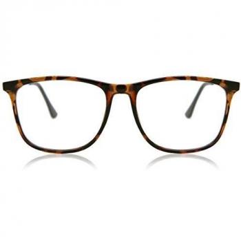 Cuadrado Montura Completa Plástico Careyshell Gafas Recetadas para Hombre - SmartBuy Collection