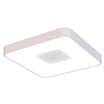 Plafón LED Cuadrado Blanco 44x44 cm 80W Dimmable con Control Remoto 2700K-5000K, 3900 lm