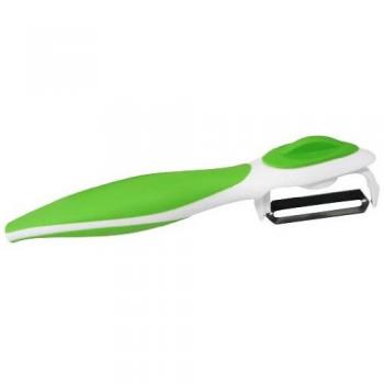 Fackelmann Pelador Giratorio 41976 17,5 cm, Polipropileno, Acero Inoxidable y ABS