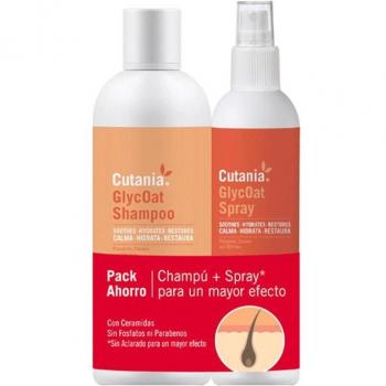 CUTANIA® GlycOat Pack - Champú y Spray Hidratante para Perros, Gatos y Equinos