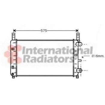 Radiador de refrigeración del motor Van Wezel 18002117 para Ford Courier (09/1991 - 02/1996)