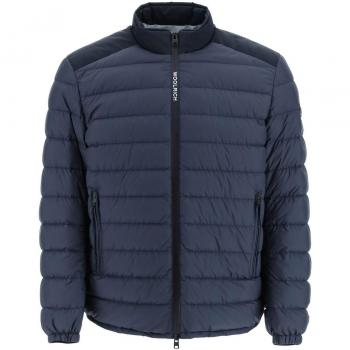 Woolrich Men's Bering Full Zip Down Jacket, Blue, Size Large, CFWOOU0697MRUT2635 Color 3989
