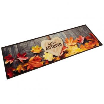 Alfombra de cocina lavable terciopelo otoño 45x150 cm