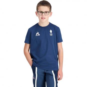 Le Coq Sportif Paris 2024 Kids Unisex T-Shirt - Blue, Age 10