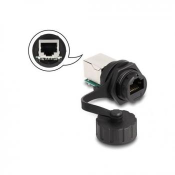 Acoplador RJ50 hembra a hembra empotrado IP68 con tapa protectora - Delock 87954