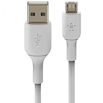 Belkin - Cable micro-USB para altavoces portátiles, baterías externas, eReaders y otros, 1 m, blanco