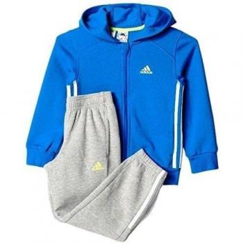 adidas LK ESS Hojo Ts - Chándal unisex, color azul / blanco, talla 98