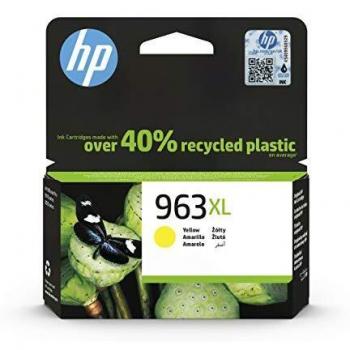 Cartucho de Tinta HP Original Nº 963 XL Amarillo (3JA29AE) Compatible con Impresoras OfficeJet Pro Series 9010, 9020, Alta Capacidad de 1600 Páginas