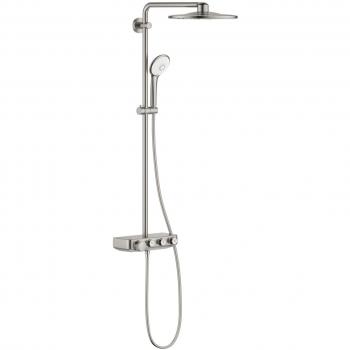 Sistema de Ducha Grohe Euphoria SmartControl 310 Duo con Termostato para Montaje en Pared, Acabado Supersteel