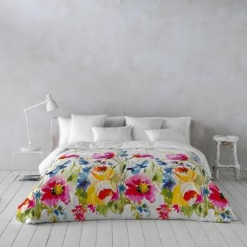 Funda Nórdica Estampada Microfibra Extrasuave - Juego Completo para Cama 180 cm - Incluye Fundas de Almohada - Fabricado en España - Modelo Garden Multicolor