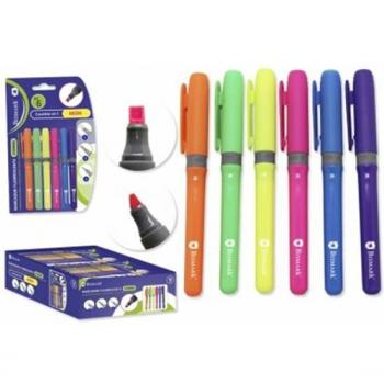 BISMARK - ROTULADOR MARCADOR FLUOR TRIPLE PUNTA