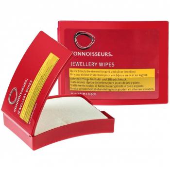 Toallitas de Belleza para Joyería Connoisseurs - 25 Piezas, Limpieza de Plata y Oro, Protección Antioxidante