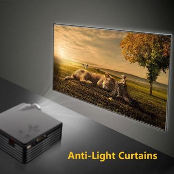 Pantalla de Proyector Portátil 3D HD Digital, 60/72/84/100/110/120/130 Pulgadas, Cortinas Anti-Luz Simples 16:9