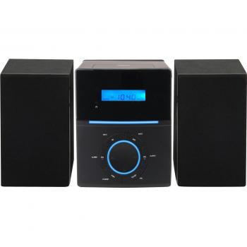 Reproductor de CD Denver MCA-240 con equipo de música integrado, reproductor de CD, radio FM/AM, entrada USB, conectividad Bluetooth, pantalla LED y control remoto
