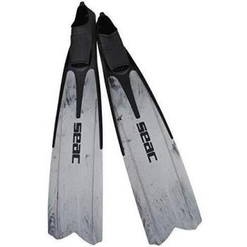 Seac Shout Camo, Aletas largas para buceo, apnea y pesca submarina, Gris, 41/42