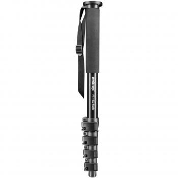 Walimex FT-1502 - Monopié Profesional de Aluminio con Correa para la muñeca, Negro