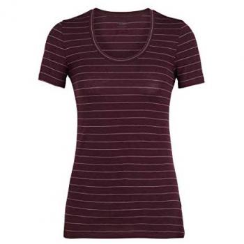 Icebreaker Tech Lite Camiseta de Cuello Redondo con gráfico, Ligera, Lana de Merino, para Viajes, Senderismo