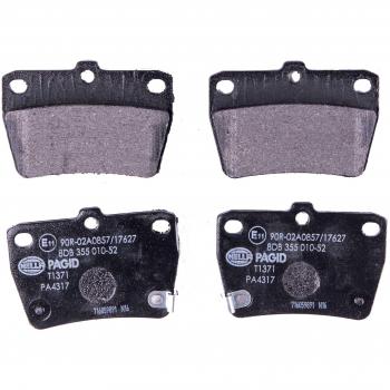 Juego de pastillas de freno HELLA 8DB355010521 - Pastillas de freno para automóvil, fabricadas por HELLA, modelo 8DB 355 010-521, diseñadas para ofrecer un rendimiento óptimo en