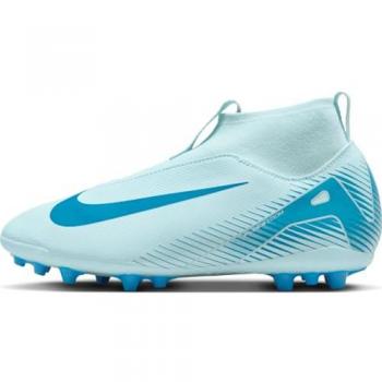 Nike Jr. Mercurial Superfly 10 Academy Botas de fútbol de perfil alto AG para niño/a y niño/a pequeño/a - Azul (35)