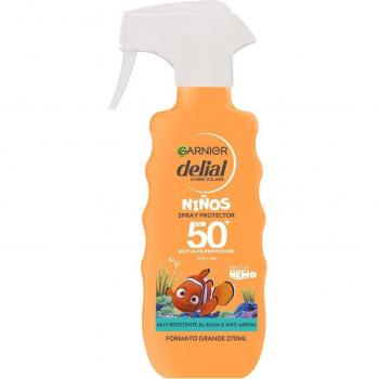 Garnier Delial Niños Eco-Diseñado Nemo Spray Protector Solar Anti-Arena y Resistente al Agua SPF50+ 270ml