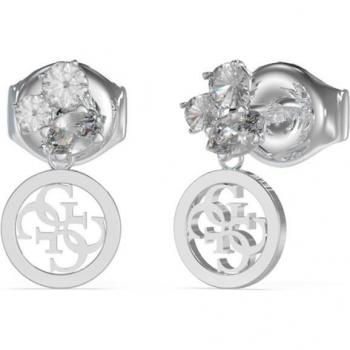Guess Pendientes Studs party de acero plateado