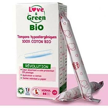 Love & Green - Lote de 16 sellos ecológicos hipoalergénicos con aplicador