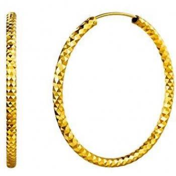 Silvora 50mm Aros Oro Mujer Medianos Pendientes de Aro Cartilago Plata con Oro enchapado