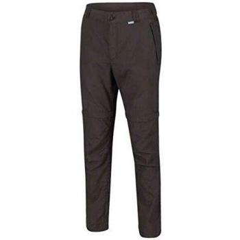 Regatta Leesville Zip-Off II-Pantalón Largo De Senderismo De Tejido Ligero De Secado Rápido Trousers, Hombre, Ash, 33