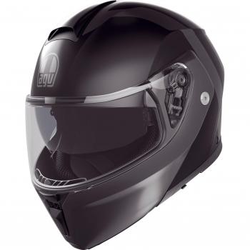 AGV STREETMODULAR E2206 RESIA MATT BLACK/GREY - Casco modular de motocicleta, color negro y gris, talla 2XL