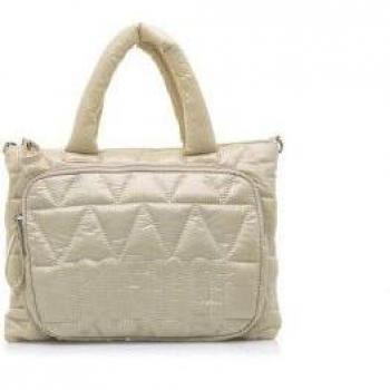 Mustang - Bolso de Mujer Lexi Acolchado Beige con Cierre de Cremallera