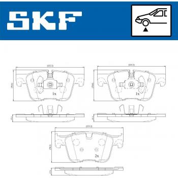Pastillas de freno SKF VKBP 80194 - Juego de pastillas de freno, alta calidad, diseño optimizado para un rendimiento superior, reducción del ruido y vibraciones, adecuado para diversas marcas y modelos de vehículos
