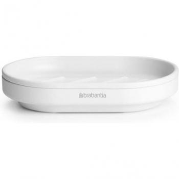Jabonera para encimera MindSet Brabantia, 9x17.5x13.3 cm (LgxAnxAt), blanco perla, 6 pz. / Paquete