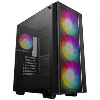 DeepCool MATREXX 55 MESH V4 C - ATX Midi Tower Case with Tempered Glass and ARGB Fans - Black