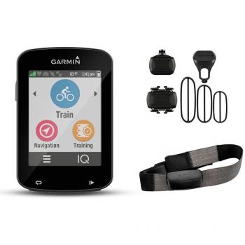 Garmin Edge 820 Bundle - Ordenador para Bicicletas, Resolución de pantalla 200 x 265 píxeles, Pantalla táctil, Receptor de alta sensibilidad, Negro