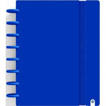 Cuaderno Ingeniox A5 80h Cuadrícula Azul Oscuro