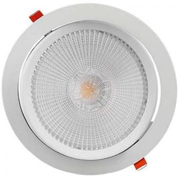 Foco Empotrable Redondo LED 30W Inclinable Chip Samsung Blanco Frío 6400K