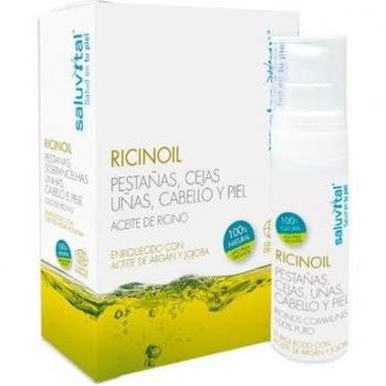 Aceite de Ricino Orgánico Saluvital Ricinoil 30 ml - Para Pestañas, Cejas, Uñas, Cabello y Piel