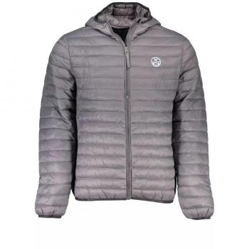 North Sails Gray Polyamide Hooded Jacket - L