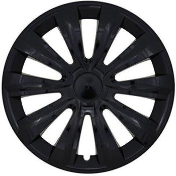 Albrecht 23183 - Juego de 4 tapacubos para Llantas de Acero, 13 Pulgadas, Color Negro
