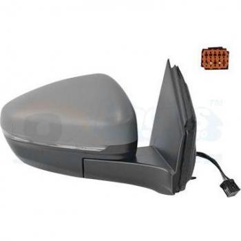 Espejo retrovisor VAN WEZEL 4084808 - Espejo retrovisor de puerta, compatible con varios modelos de vehículos, fabricado en plástico de alta calidad, diseño aerodinámico, fácil instalación, incluye soporte y conexión
