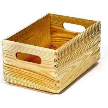 Compactor - Caja de almacenaje, Madera Natural, 30 x 20 x H.14 cm, RAN6474
