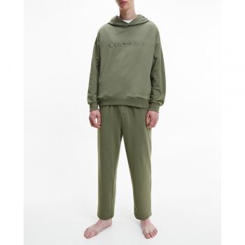 Sudadera con capucha Calvin Klein Modern Cotton verde para hombre, talla M