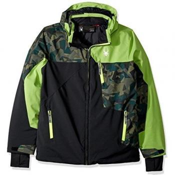 Spyder Chaqueta de esquí para niño Ambush, color negro, mini guarda, talla 10