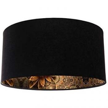 Lámpara colgante Salina en negro con estampado de látex
