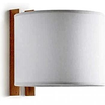 Aplique de Pared Novolux Lighting COMPACT IP20 E27 (Ø45) Máx. 40W Madera Haya Cotton White - Diseño Moderno