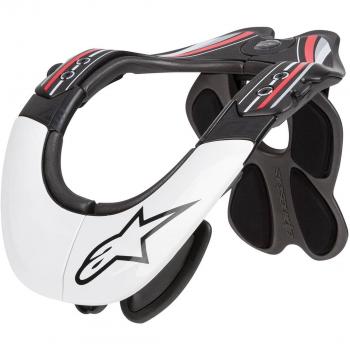 Protectores Alpinestars BNS Pro Neck Support blanco/negro Talla XS/S/M 2014