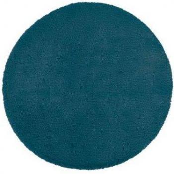 Alfombra Efecto Piel Extra Suave Azul Cerceta D80 cm