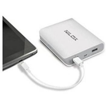 Nilox NXPB8000W - Alimentador de 8000 mAh, color blanco
