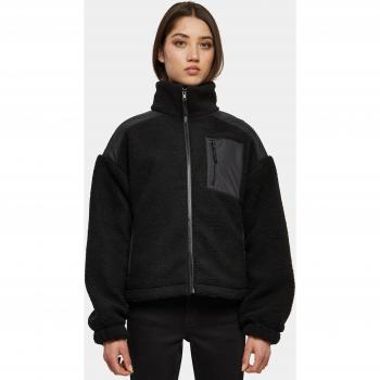 Urban Classics Ladies Sherpa Mix Transitional Jacket - Black